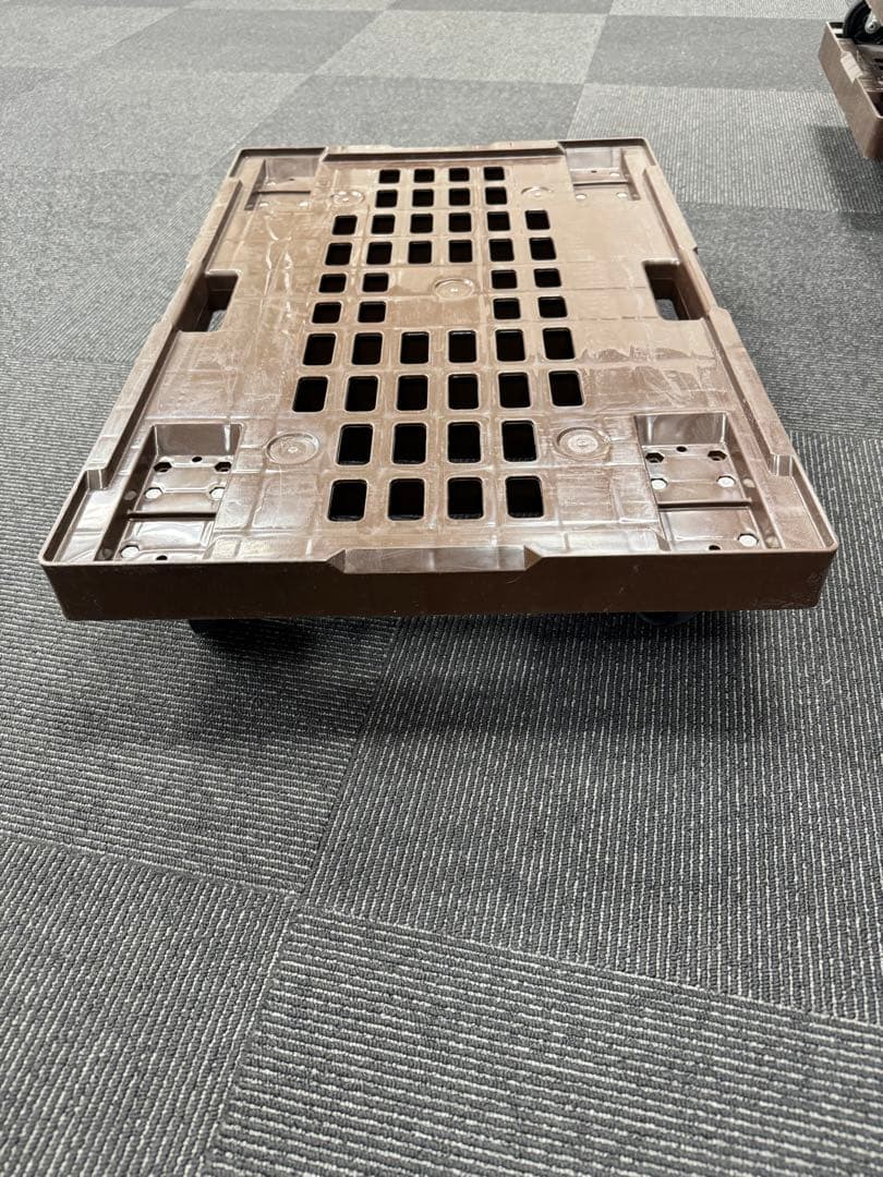 扉付き折りたたみコンテナ2セット（75L) ブラウン 5組