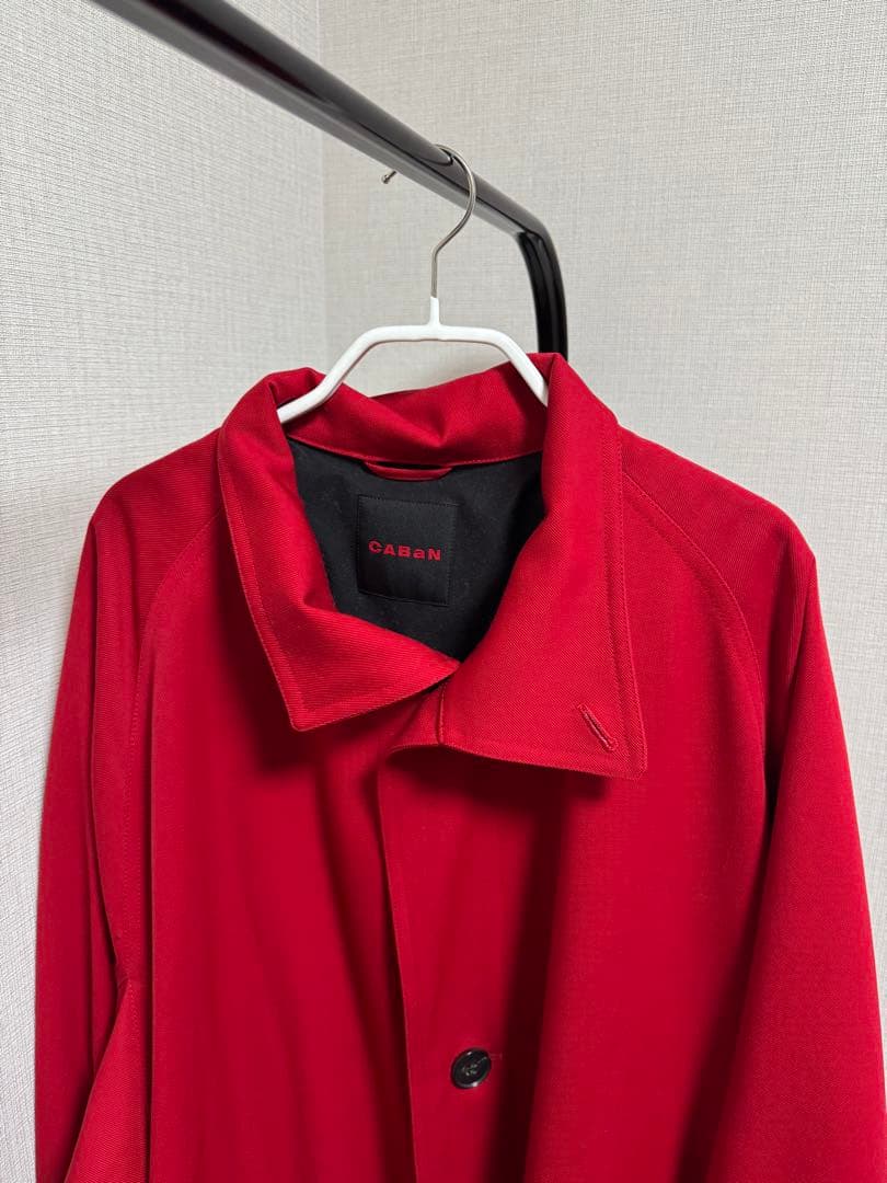 大幅値下げCABaN（キャバン） ウールギャバジン スタンドカラーコート