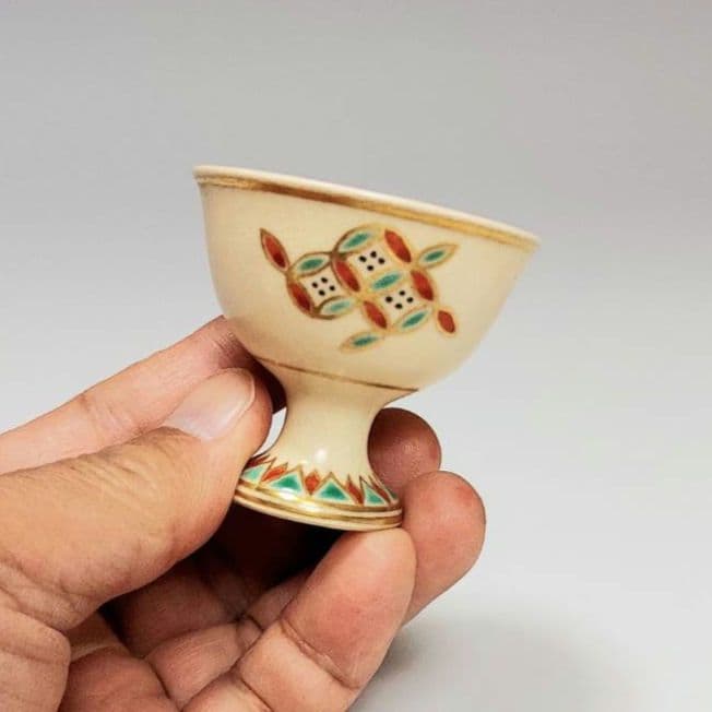 24-1263 永楽善五郎作　馬上盃2客　新品未使用