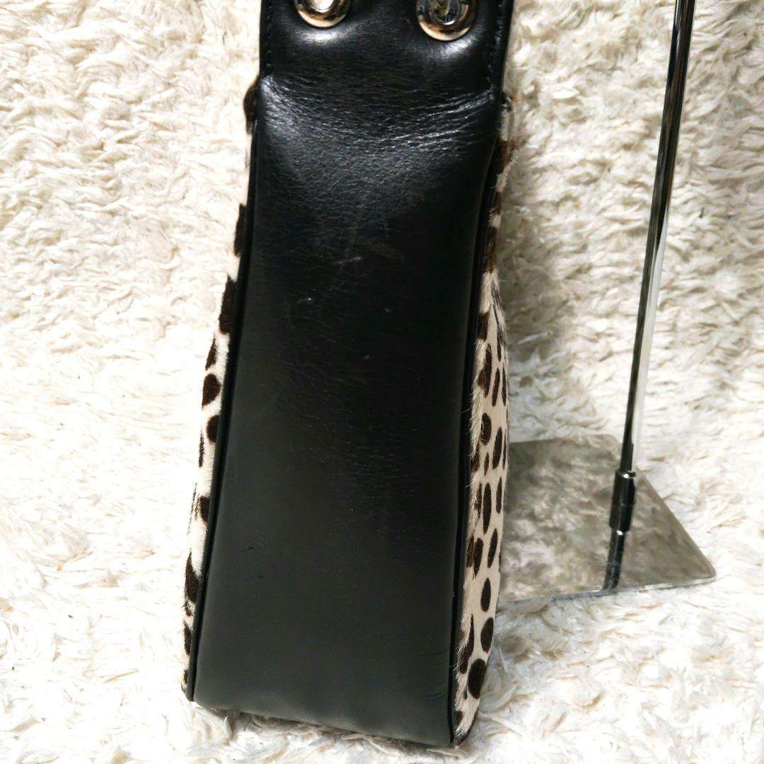 YSL イヴ・サンローラン ワンショルダーバッグ ハラコ チェーンショルダー