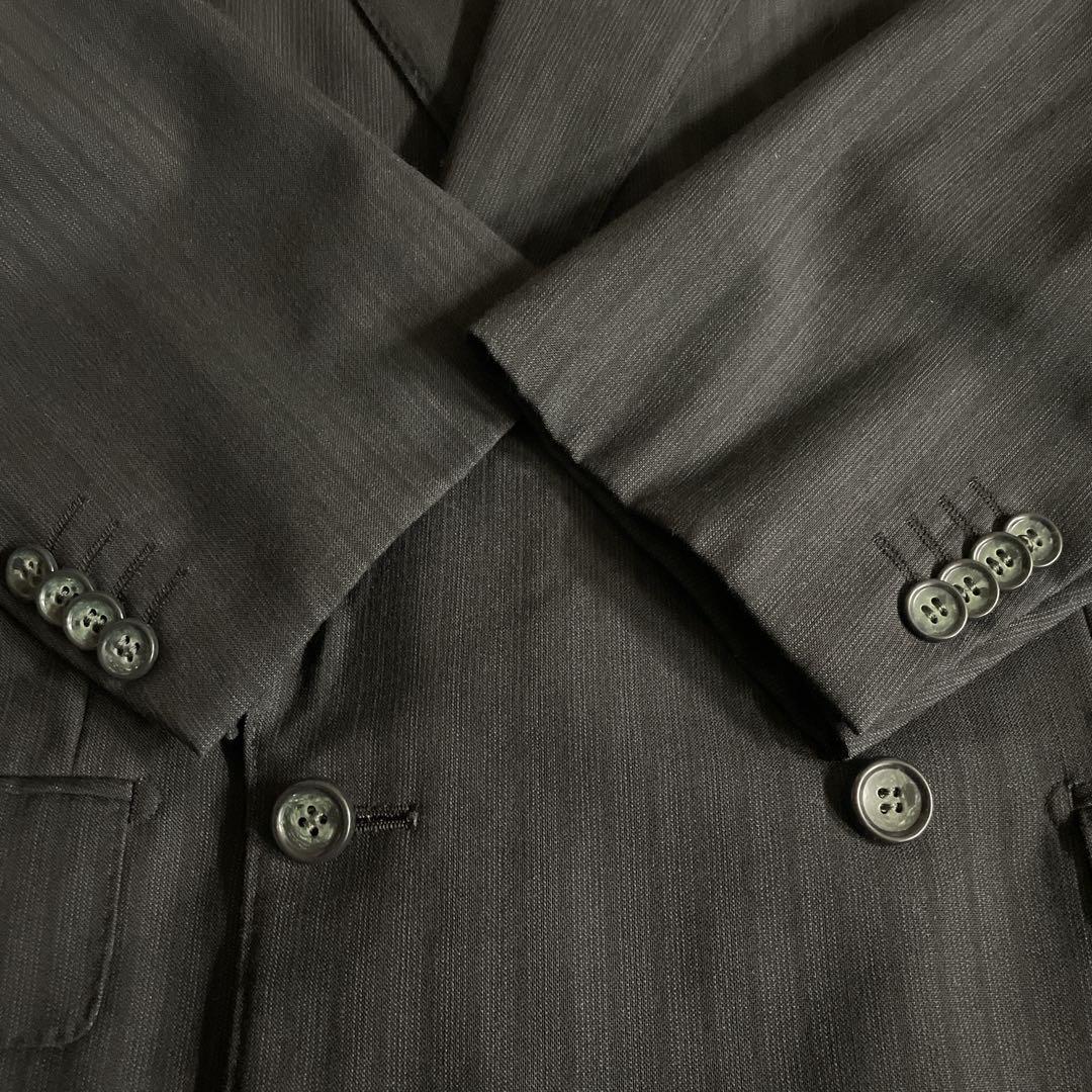 極美品 GANNI VERSACE & 五大陸ネクタイ 極上ウール ダブルスーツ