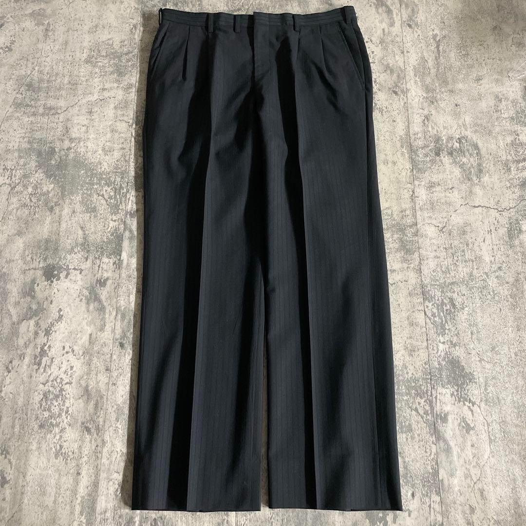 極美品 GANNI VERSACE & 五大陸ネクタイ 極上ウール ダブルスーツ