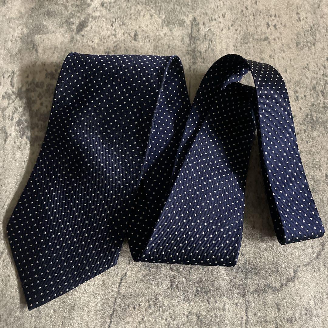 極美品 GANNI VERSACE & 五大陸ネクタイ 極上ウール ダブルスーツ