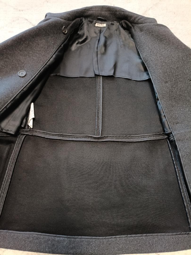 miu miu ダークグレー Pコート ピーコート