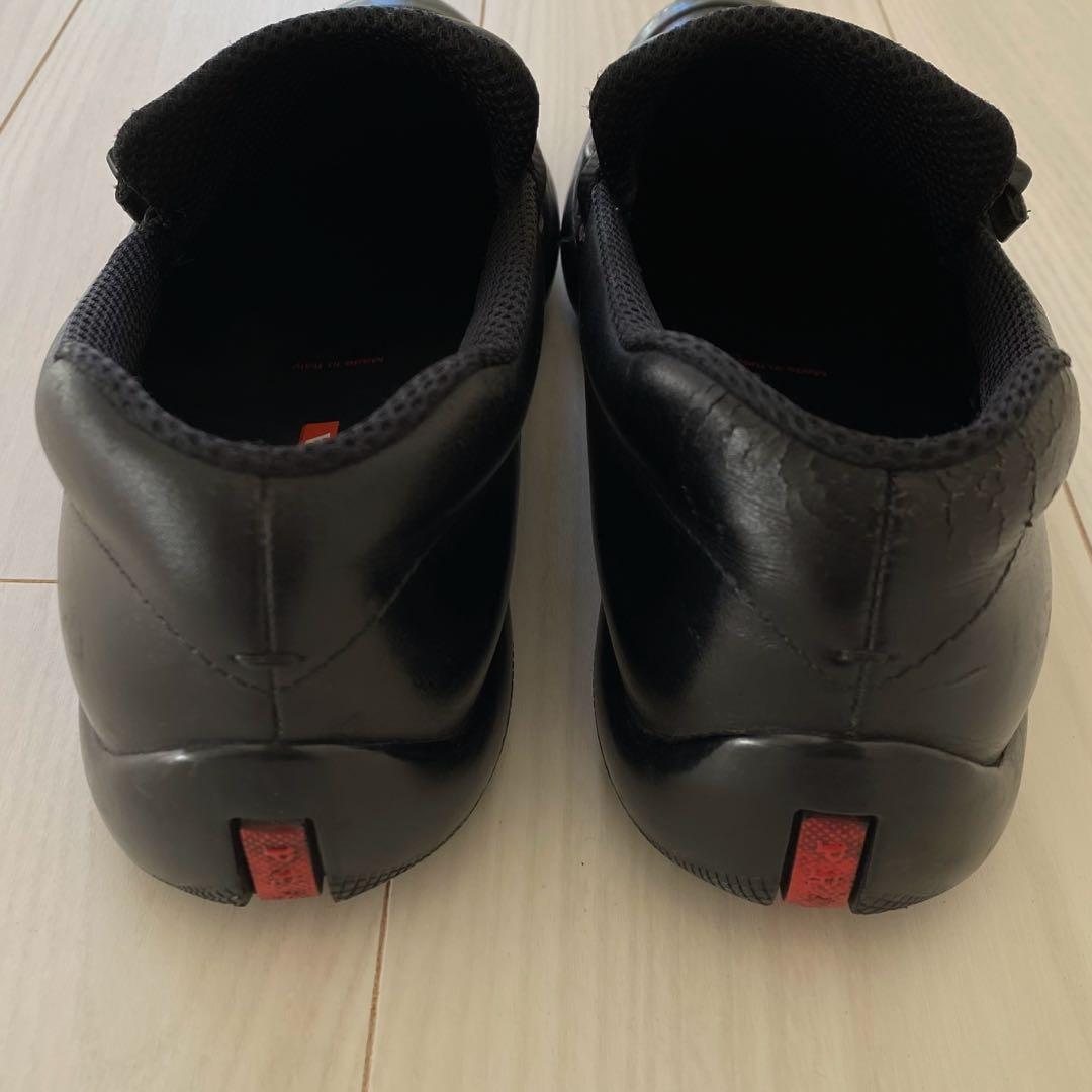 靴 1990s archive prada sports leather shoes