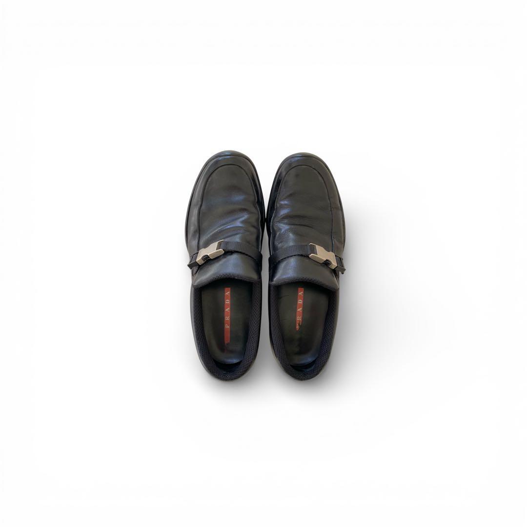 靴 1990s archive prada sports leather shoes