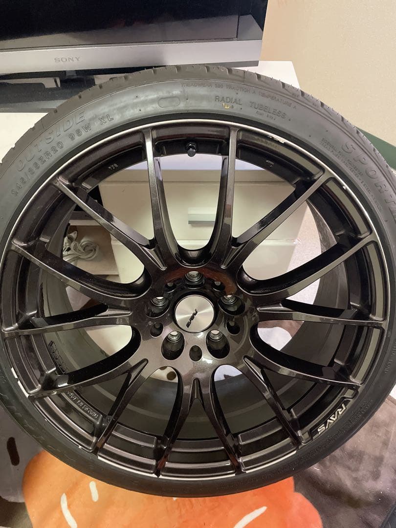 やす　RAYS 20インチ ホムラ　2×7 限定カラー　インナーブラック