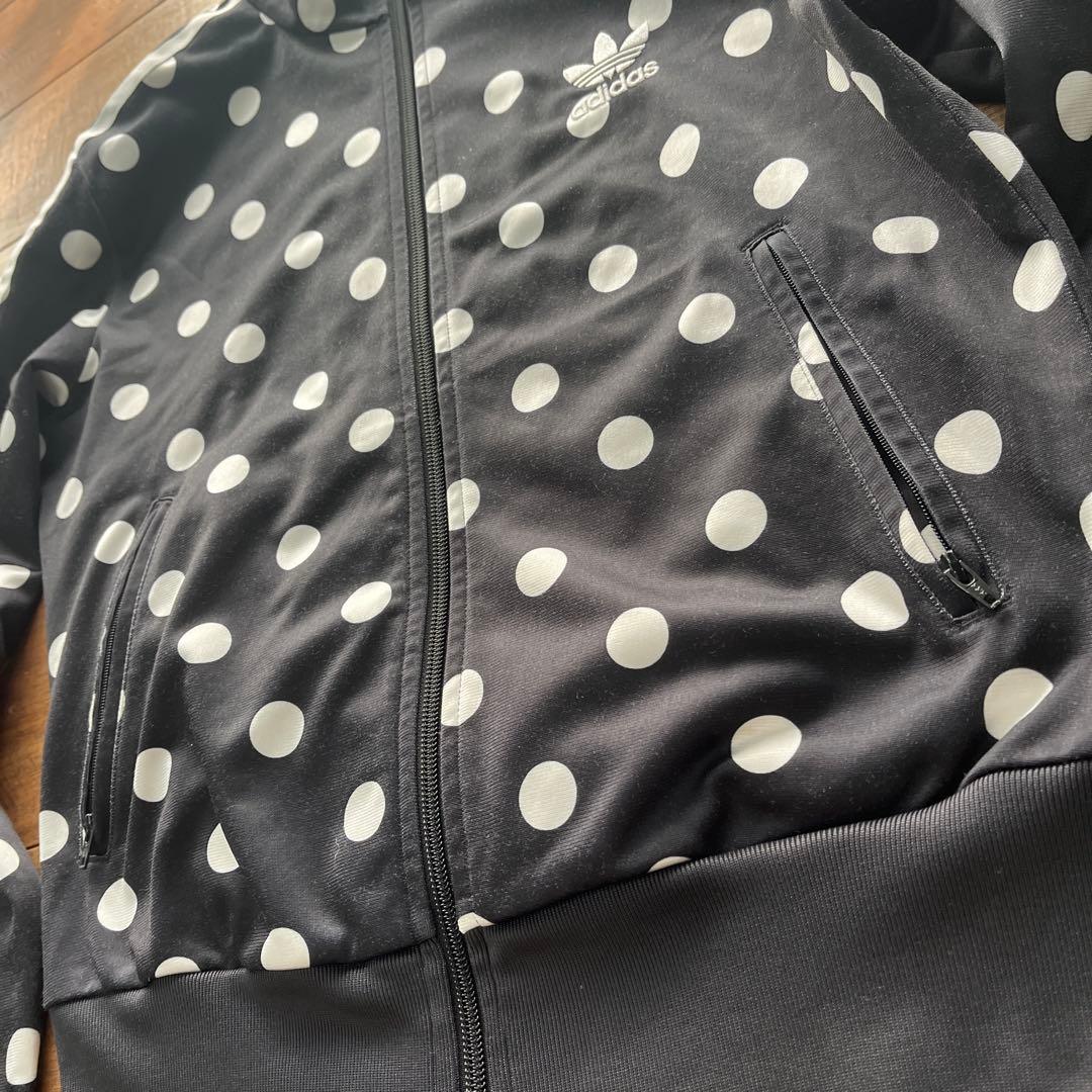 adidas 背面トレフォイル　水玉　ジャージ　サイズOT