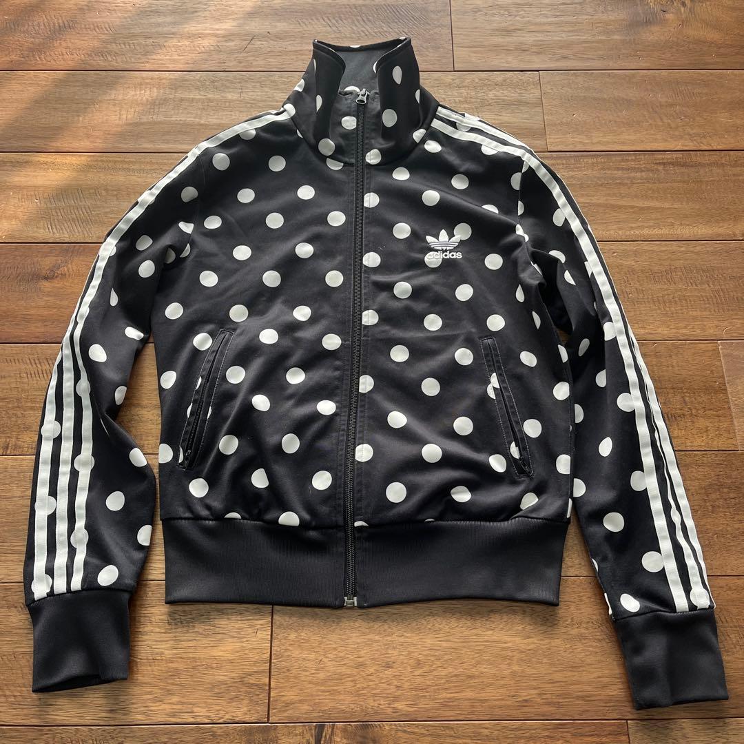 adidas 背面トレフォイル　水玉　ジャージ　サイズOT