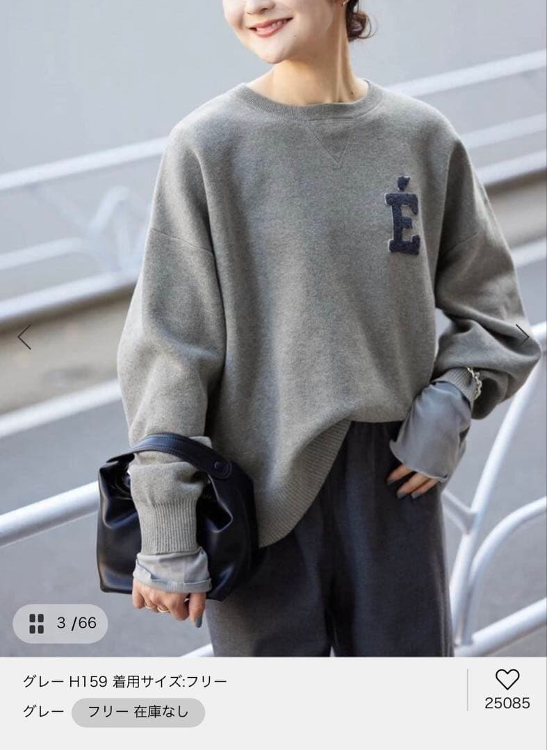 【祝日SALE】本日限定！SLOBE IENAサガラ刺繍スウェットライクニット