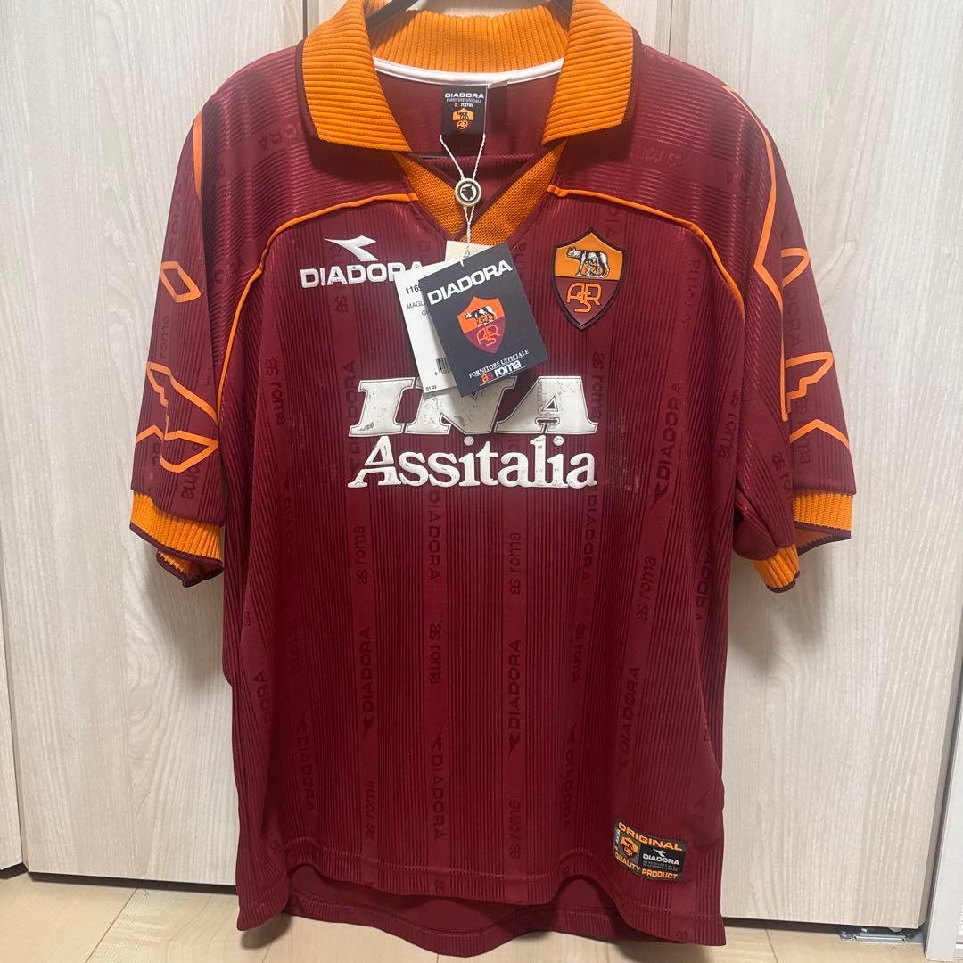 新品未使用　1点限り　ASローマ　2000年　ホームユニフォーム 中田英寿