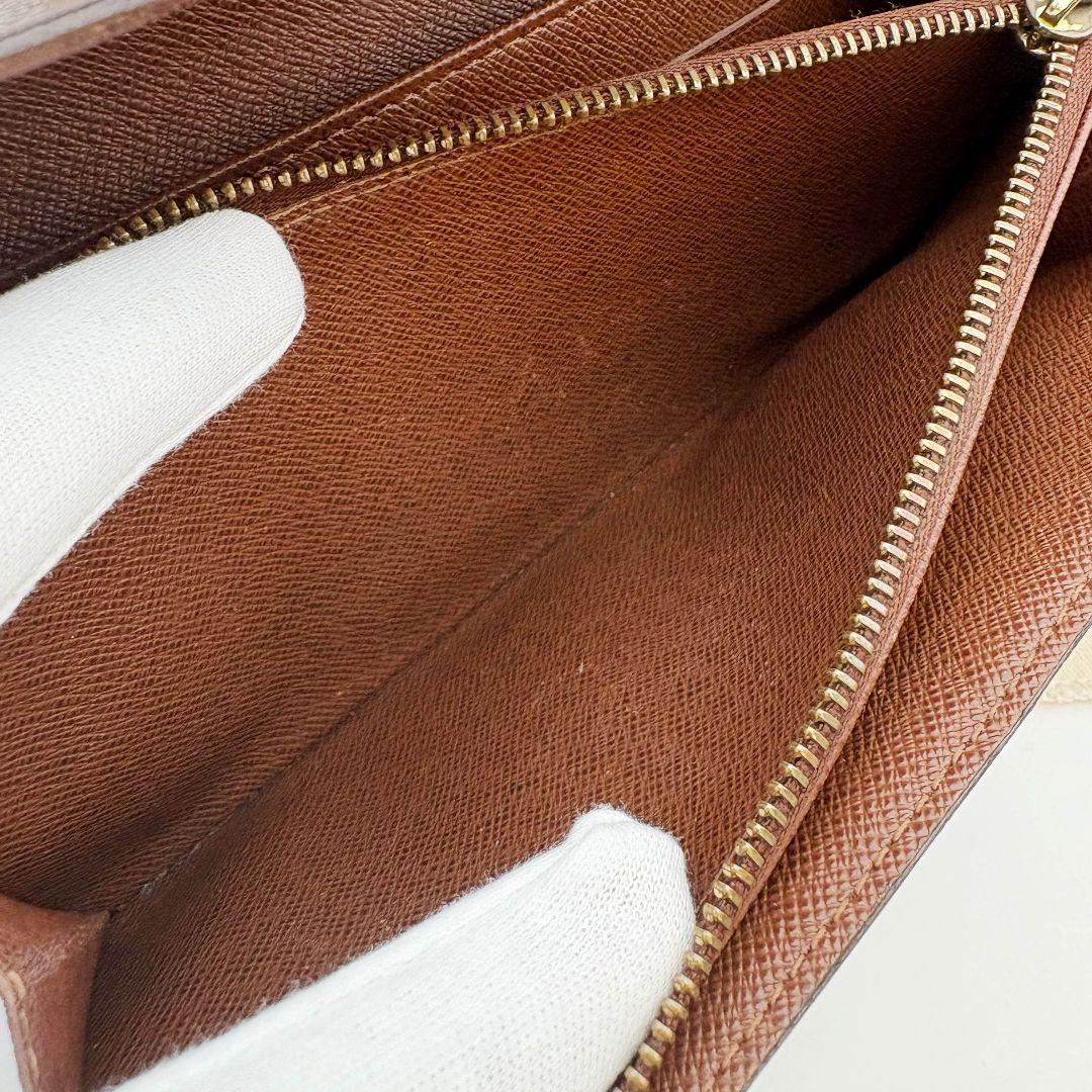 【美品】ルイヴィトン ポルトフォイユ サラ モノグラム 長財布 カード クレディ