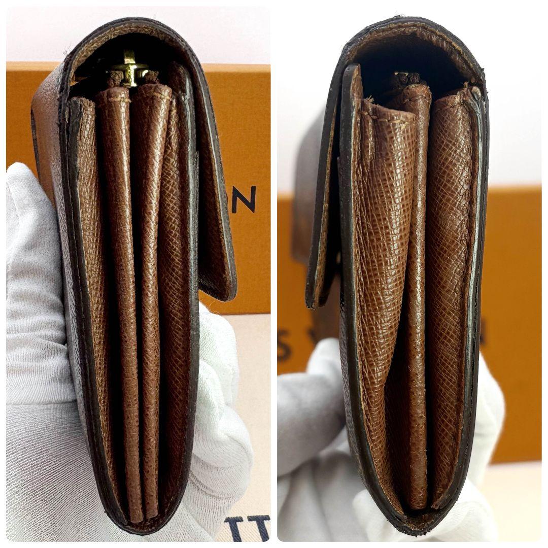 【美品】ルイヴィトン ポルトフォイユ サラ モノグラム 長財布 カード クレディ