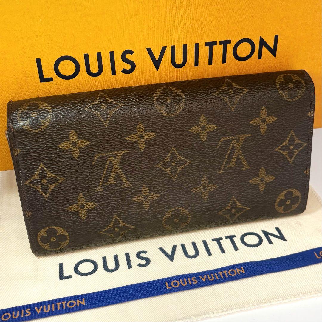 【美品】ルイヴィトン ポルトフォイユ サラ モノグラム 長財布 カード クレディ