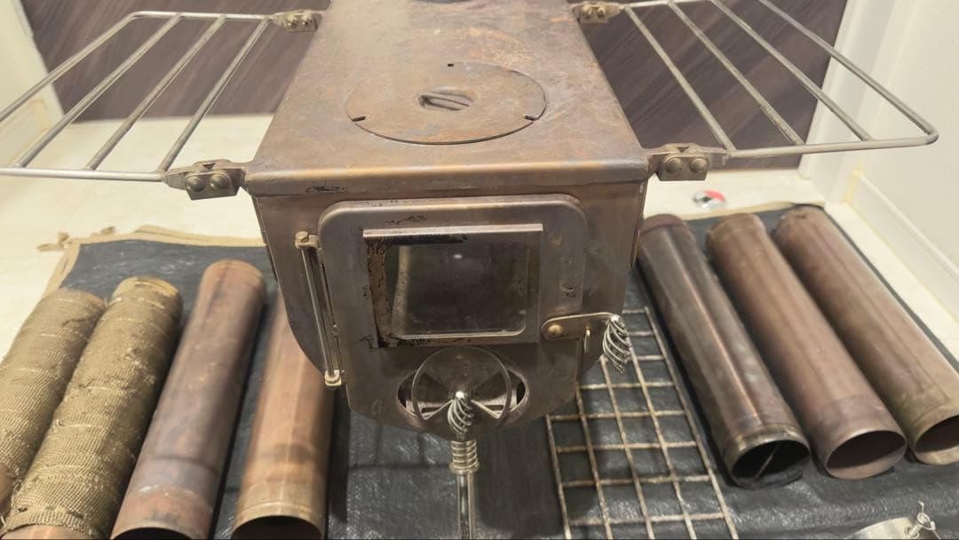 テンマクデザイン ウッド ストーブ サイドヴュー L オプション付き