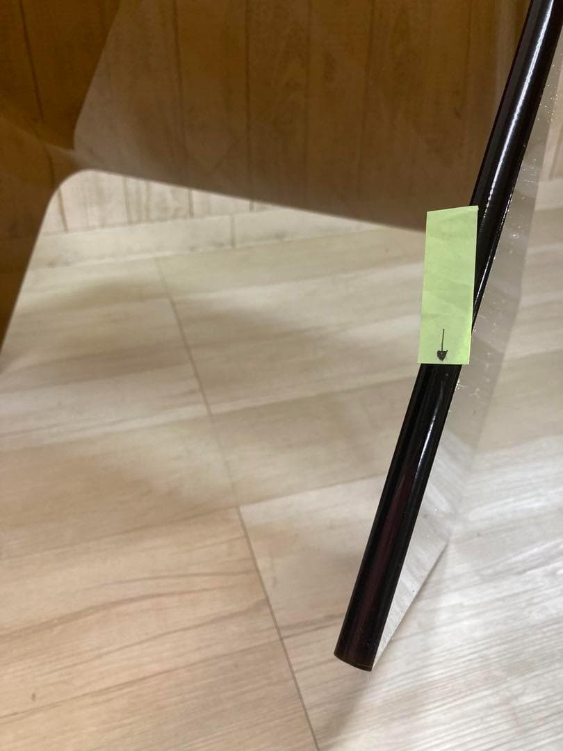 （訳あり）アクリルテーブル　 ローテーブル 　クリアブラウン（約）幅60cm