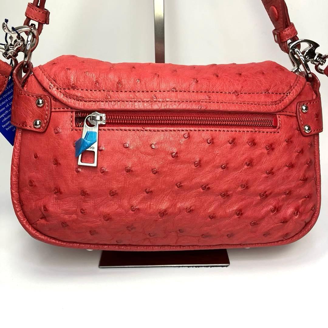 新品未使用　COTO オーストリッチ ショルダーバッグ 2way JRA　ピンク