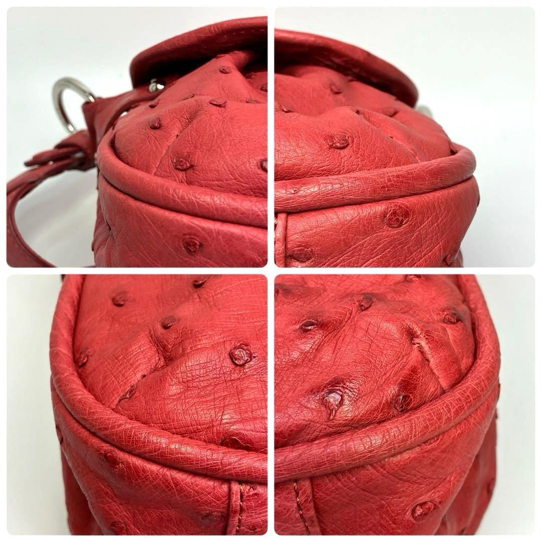 新品未使用　COTO オーストリッチ ショルダーバッグ 2way JRA　ピンク