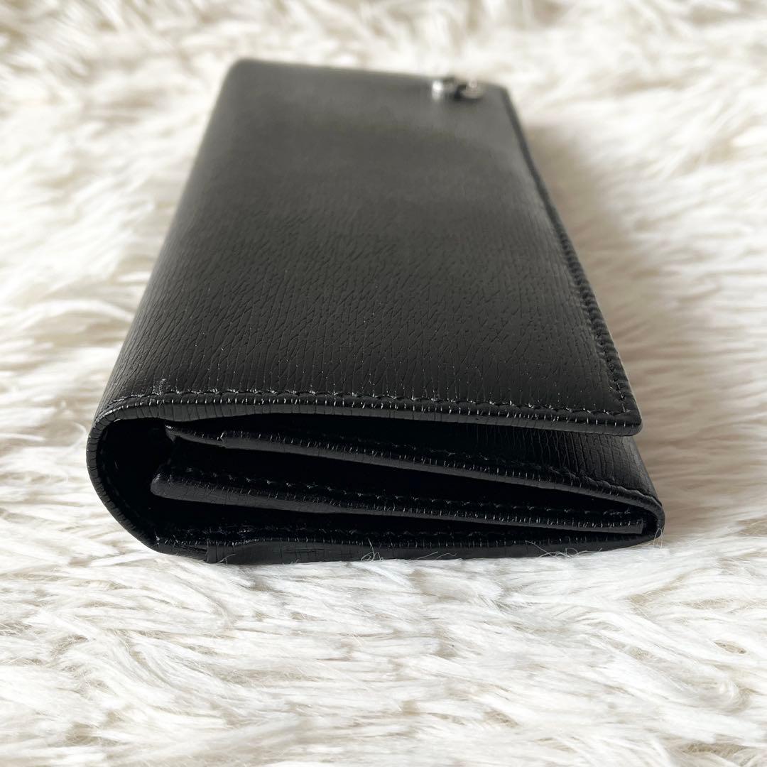 未使用✨グッチ インターロッキング 長財布 二つ折り 本革 ブラック 黒