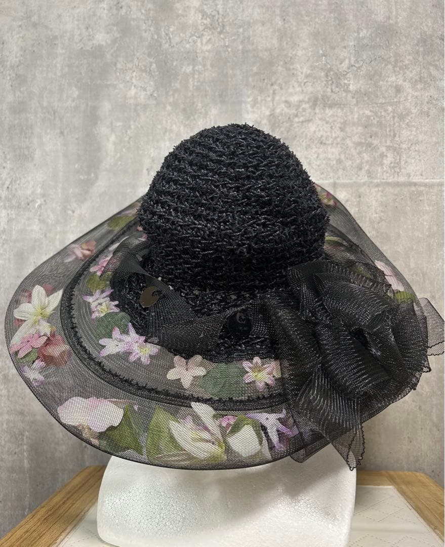 24 貴婦人　マダム　デザイン　ハット　帽子　高級　花びら　レース