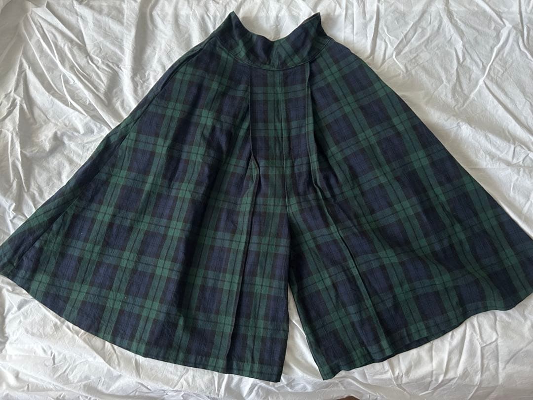 美品　KAPITAL ブラックウォッチ　変形キュロットパンツ　サイズ1