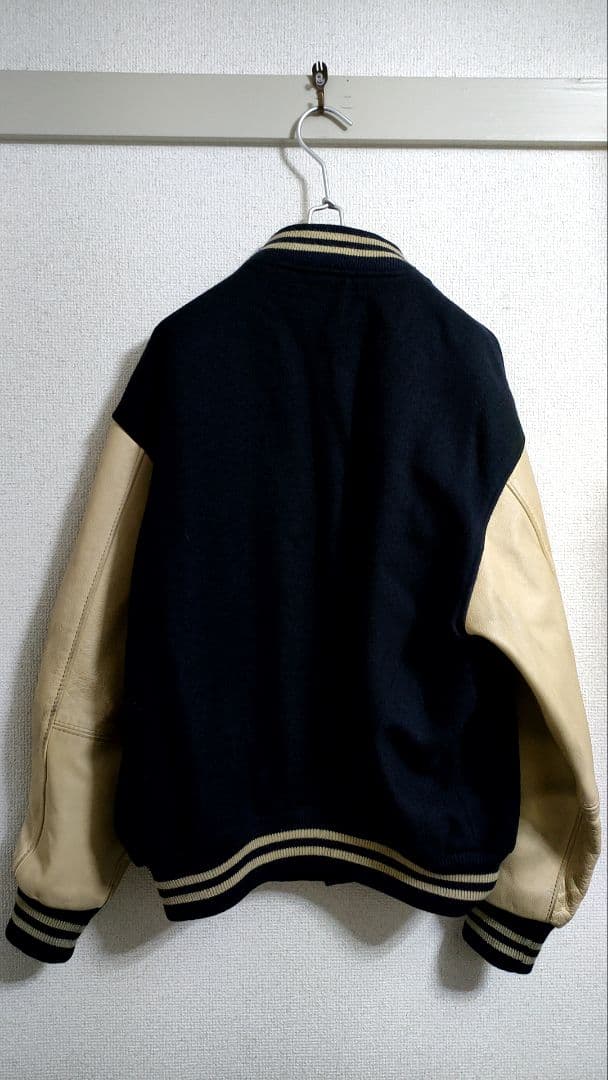 レア!VAN JACKET ヴァン スタジャン袖レザー ビンテージ レトロ