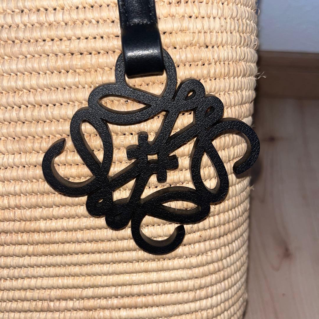 LOEWE かごバッグ ベージュ/黒
