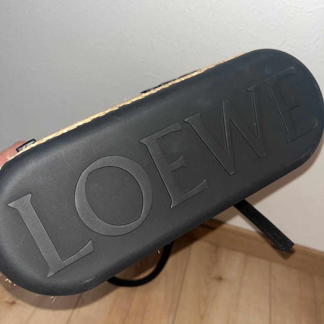 LOEWE かごバッグ ベージュ/黒