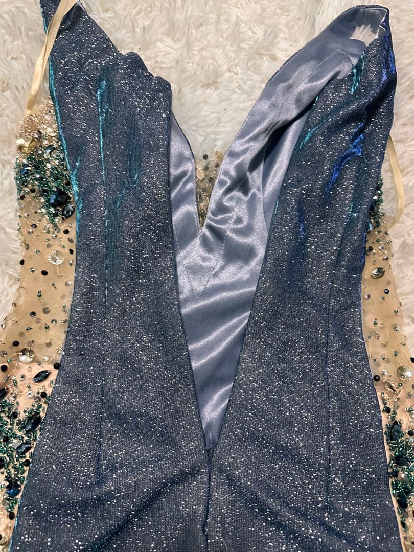 イルマ　IRMA ビーズ装飾 Vネックナイトドレス　キャバ