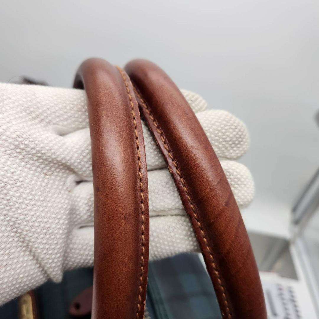 ポロラルフローレン ボストンバッグ 幅60 チェック柄 PVC 旅行鞄 メンズ