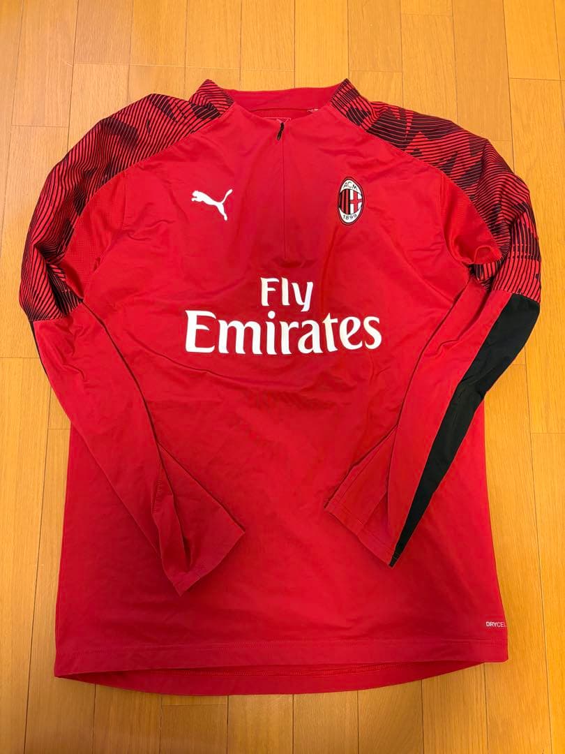 ACミラン PUMA レッド長袖 Lサイズ