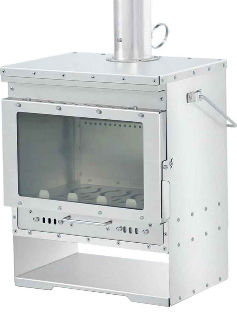 Soomloom二次燃焼薪ストーブ VistaV 延長煙突&煙突ガードセット