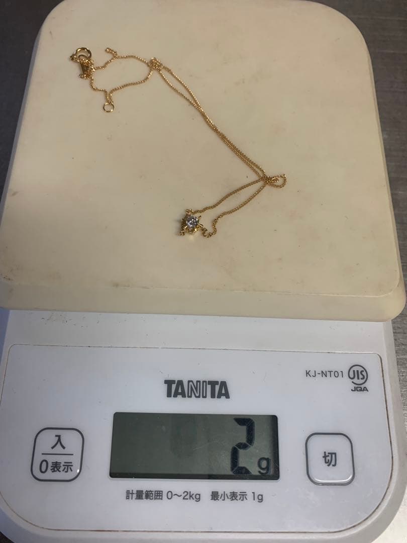 coco です　k18 ダイヤモンドネックレス0.22 18金のネックレス