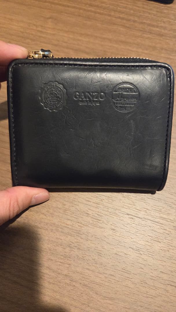 GANZO　ガンゾ　ch5 ブラック 二つ折り財布