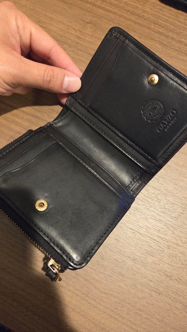 GANZO　ガンゾ　ch5 ブラック 二つ折り財布