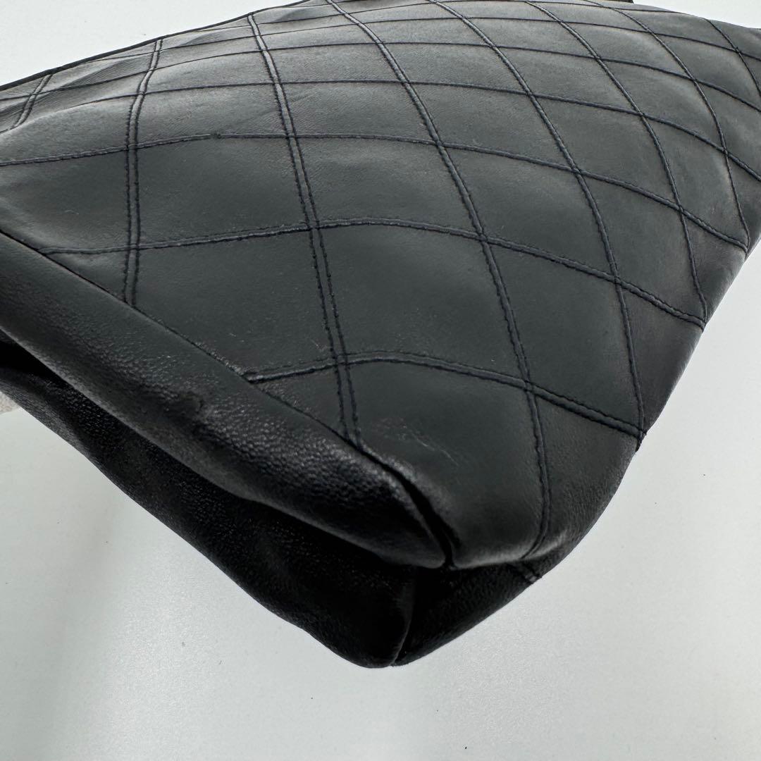 CHANEL シャネル ビコローレ ラム レザー クラッチバッグ セカンドバッグ