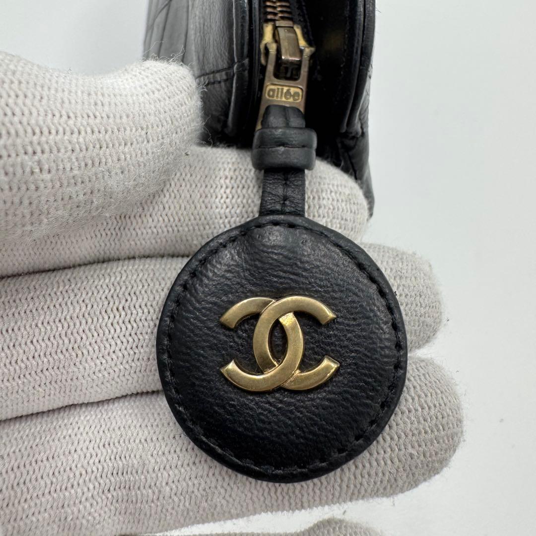 CHANEL シャネル ビコローレ ラム レザー クラッチバッグ セカンドバッグ