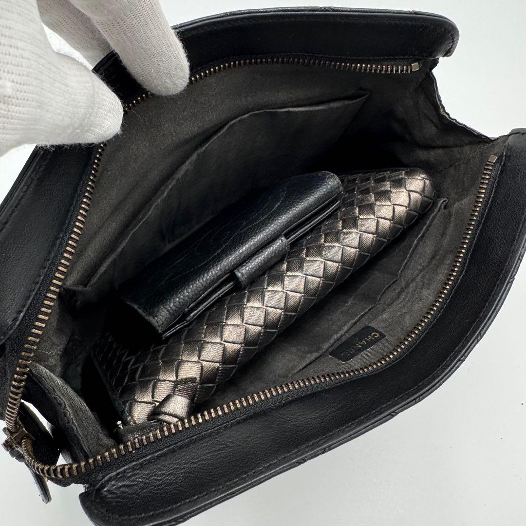 CHANEL シャネル ビコローレ ラム レザー クラッチバッグ セカンドバッグ