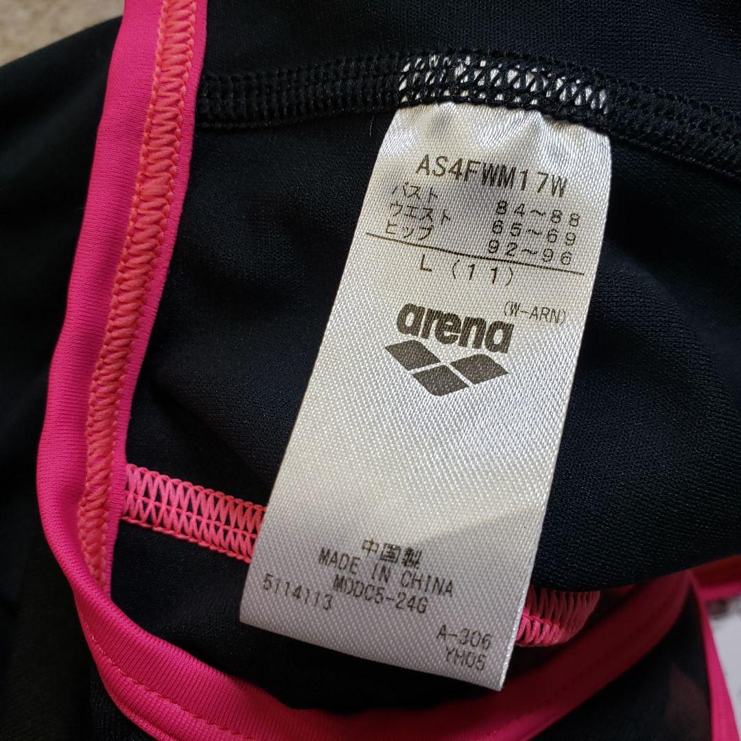 アリーナ　レディース　水着　L　ブラック系　競泳用　y6679a
