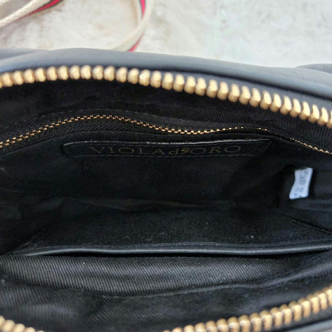 美品✨ヴィオラロード　キルティングレザーバッグ　ショルダー　ブラック