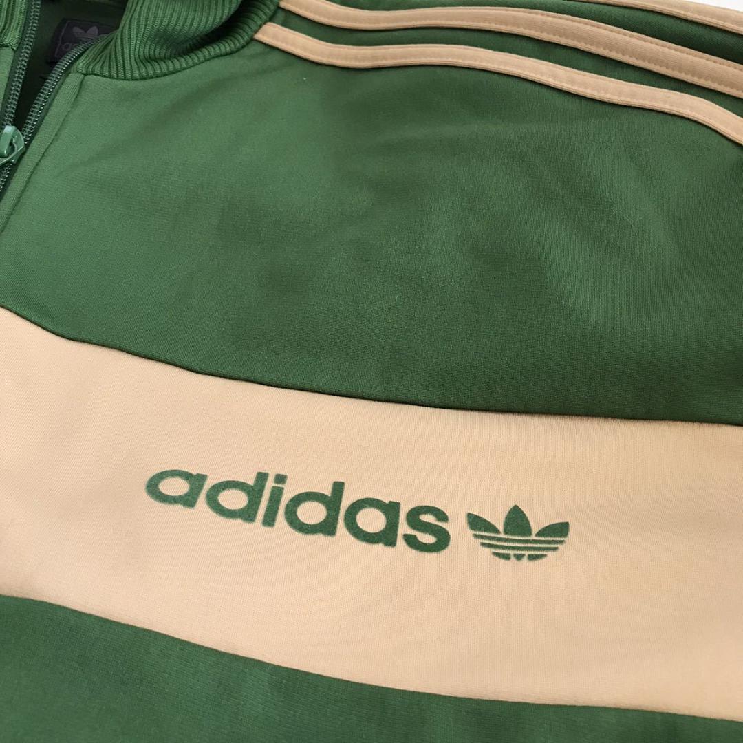 レア物！アディダス☆ビンテージ☆ ジャージ☆グリーンｘベージュ☆L~XL☆