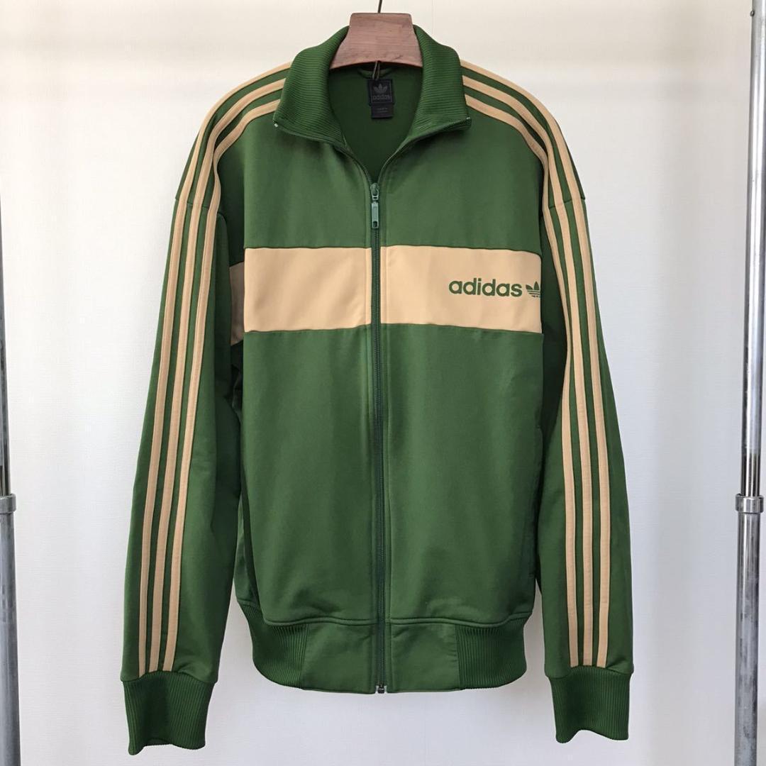 レア物！アディダス☆ビンテージ☆ ジャージ☆グリーンｘベージュ☆L~XL☆