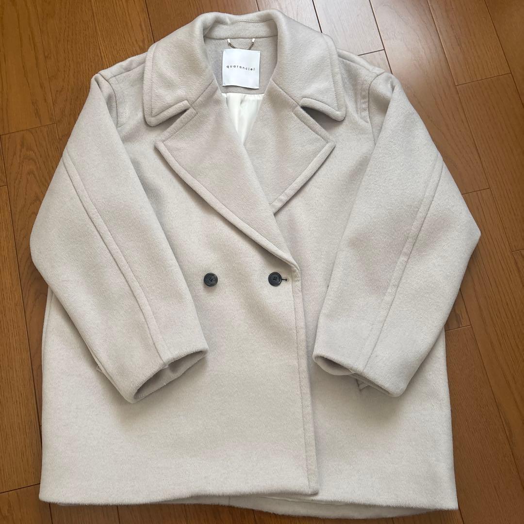 SHIPS ライトグレー ピーコート ONE SIZE