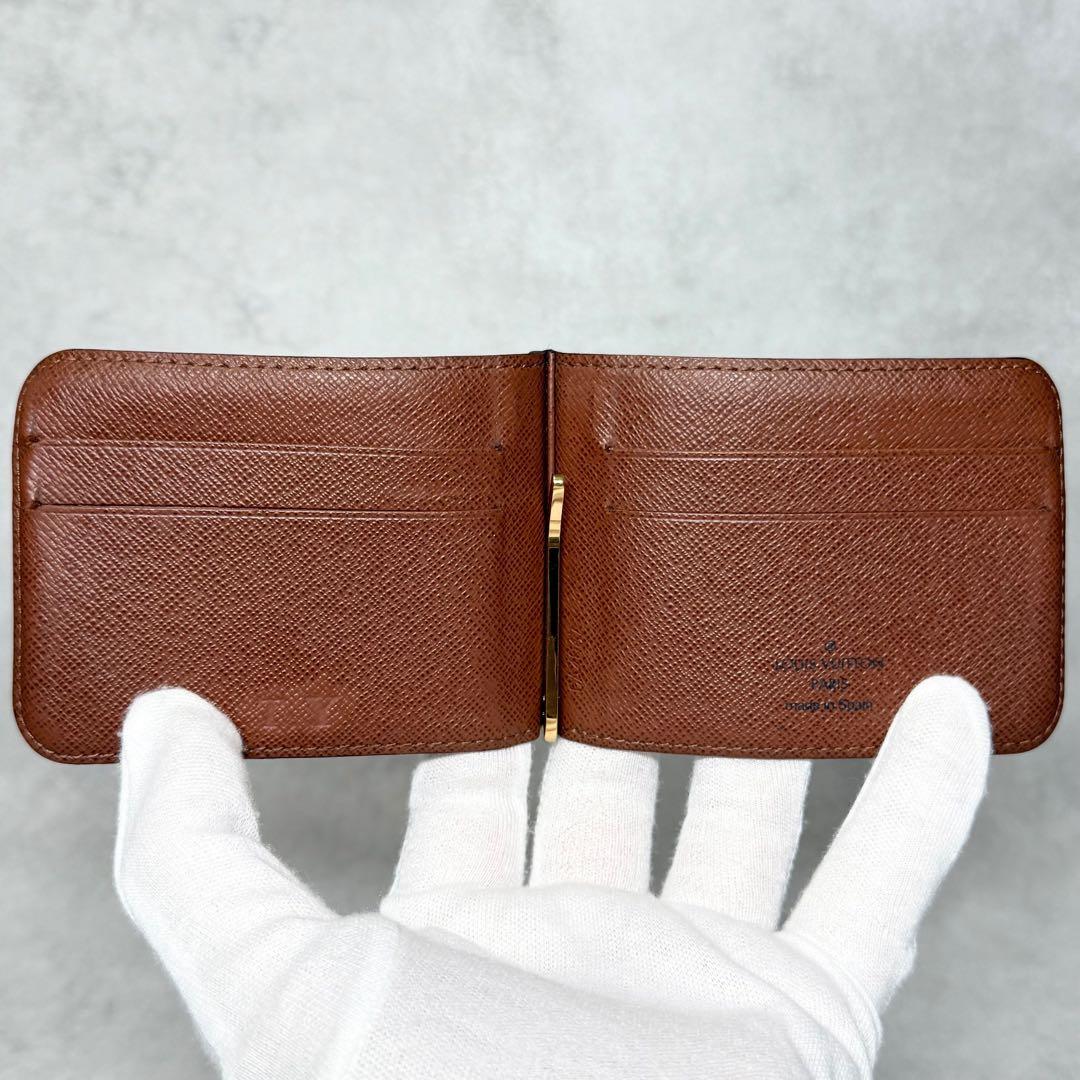 美品 激レア ルイヴィトン モノグラム ポルトフォイユパンス マネークリップ