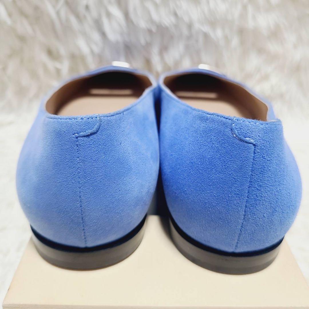 【美品】ペリーコ　フラットパンプス　DAMA10　スクエアトゥ　スエード　37