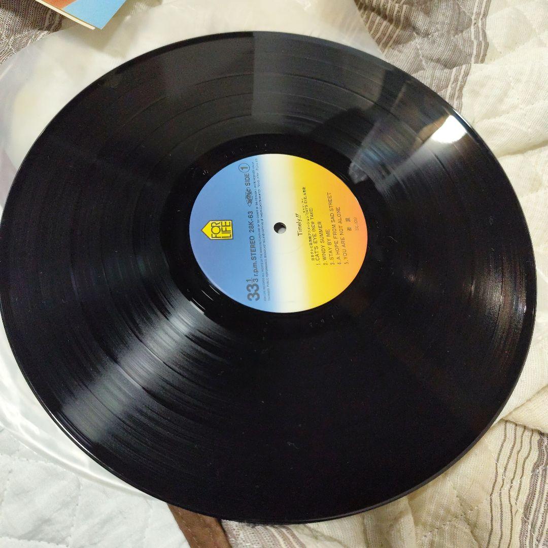 カレンダー付 帯付オリジナルLP 杏里 ANRI TIMELY!! レコード