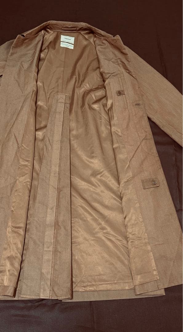 ヤエカ YAECA SOUTIEN COLLAR COAT LONG ブラウン