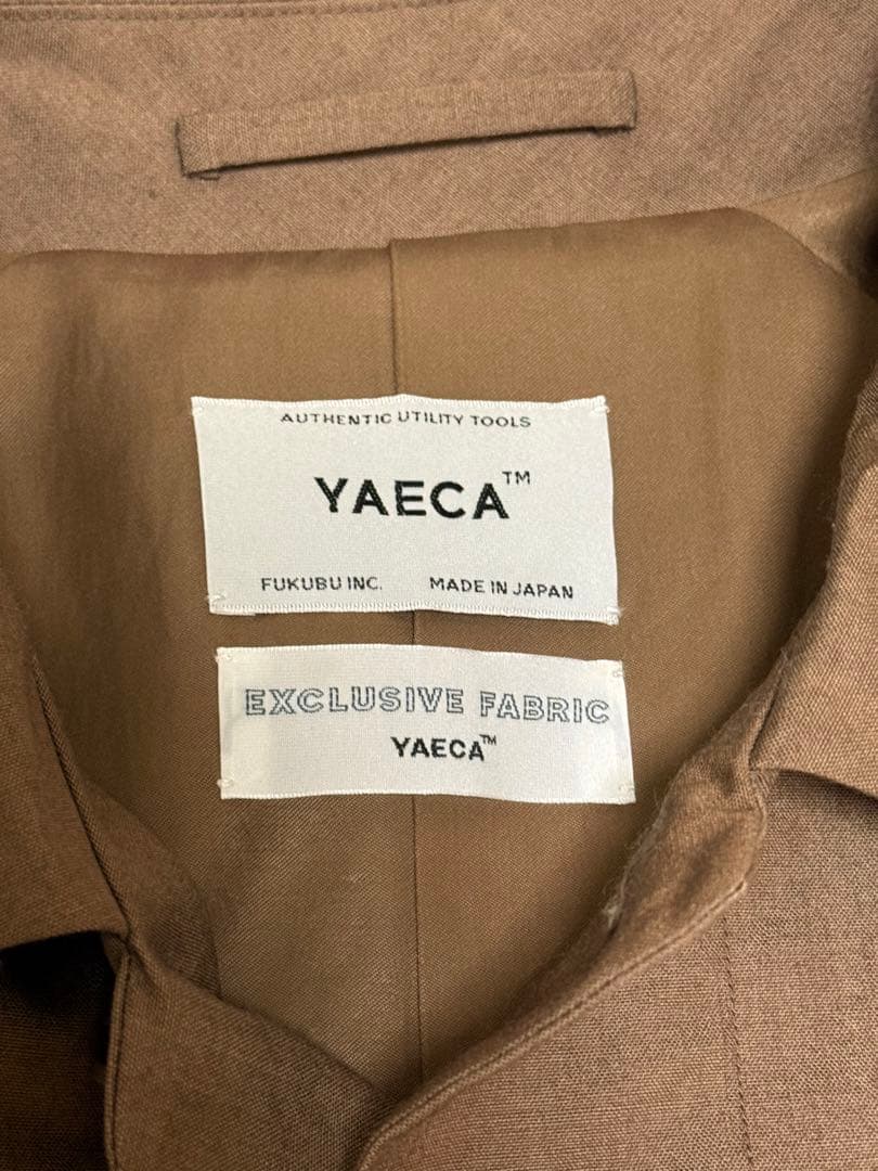 ヤエカ YAECA SOUTIEN COLLAR COAT LONG ブラウン