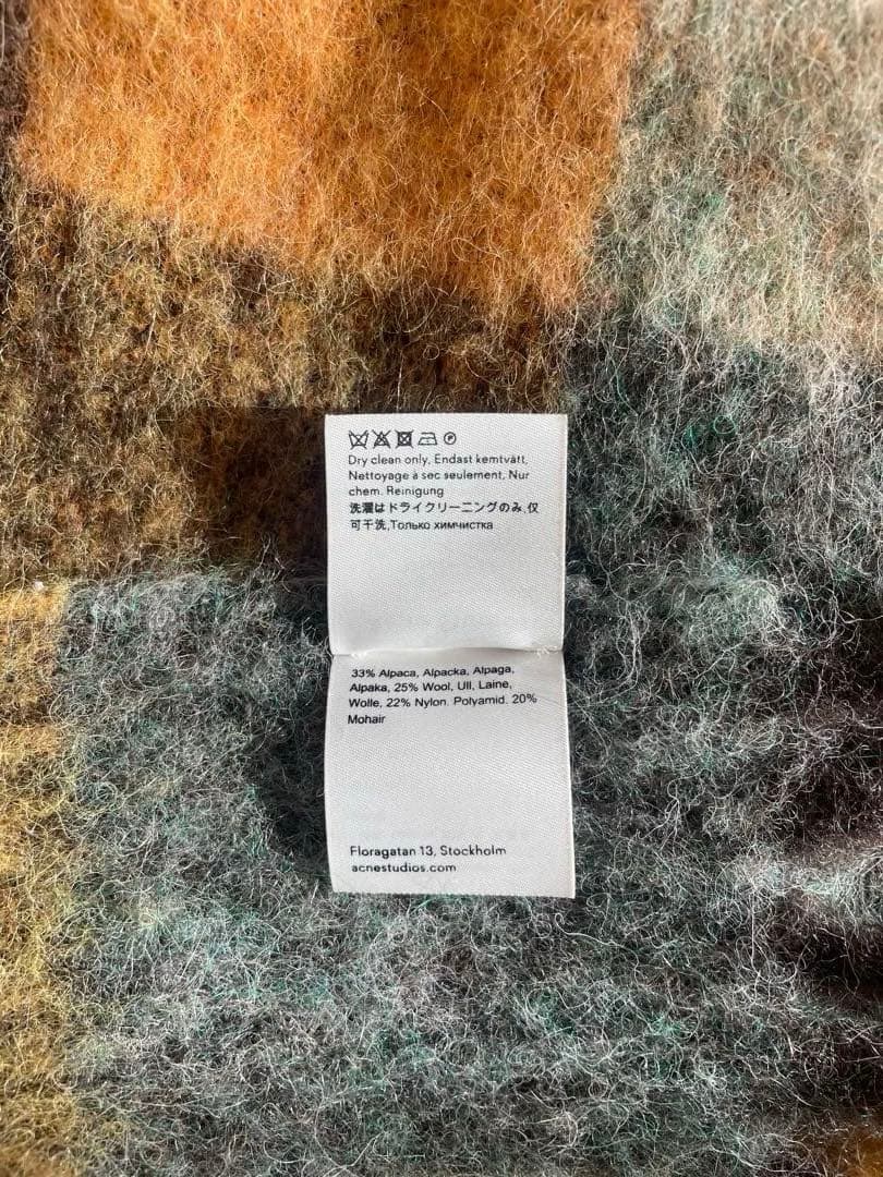 Acne Studios マフラー チェック柄