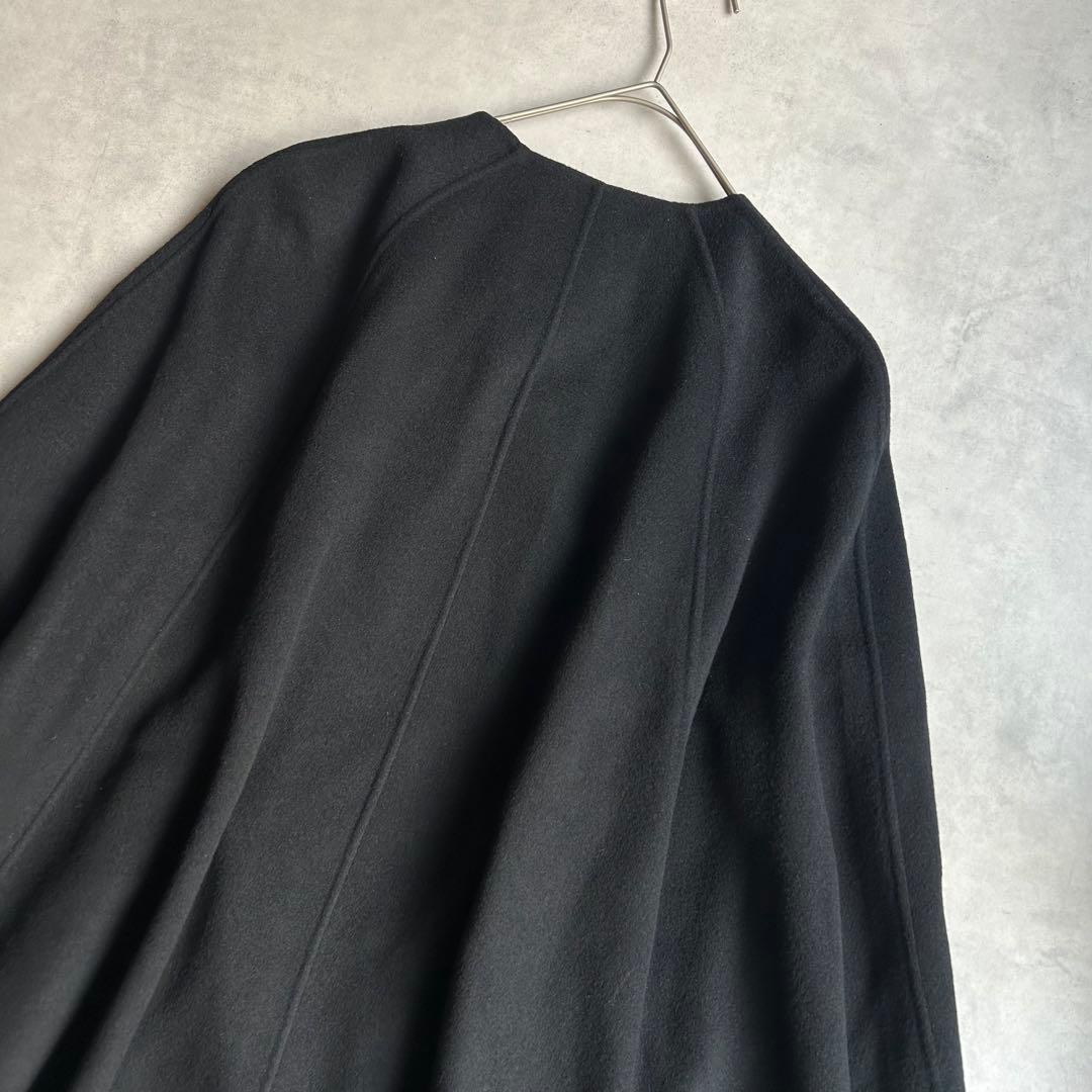 美品✨アナイ リバーケープジャケットコート マフラー ポンチョ 現行タグ 黒